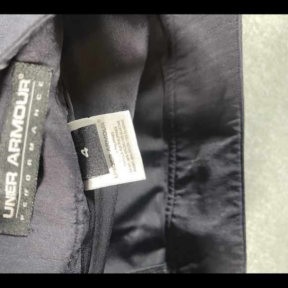 Under Armour Glof Tennis Skort skirt black side zip size 4 - Picture 5 of 6